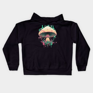 Space Magical Mushroom Kids Hoodie